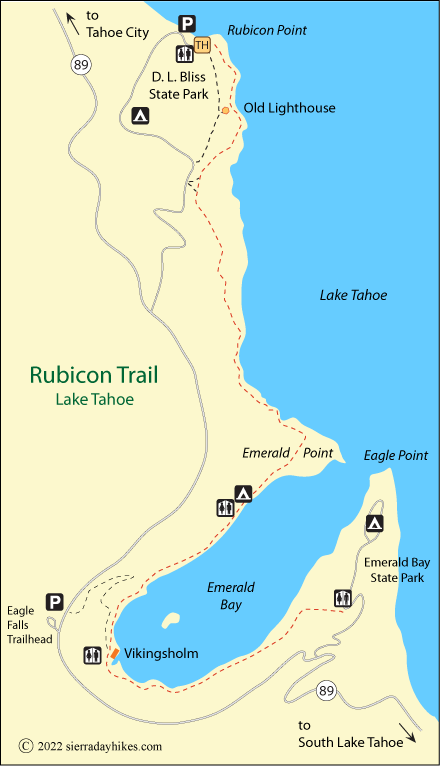 Rubicon Trail, Lake Tahoe