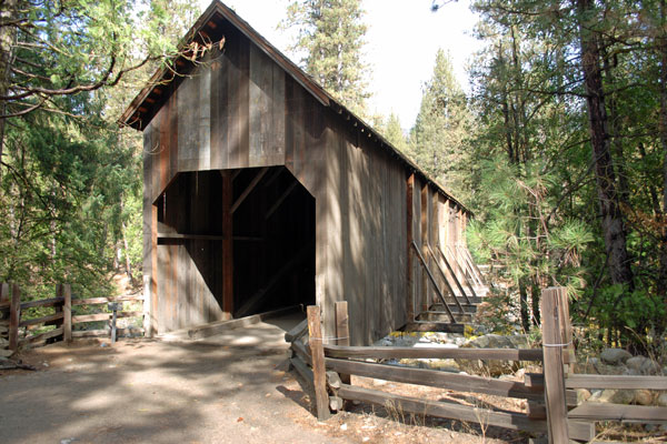 covered bridge, Yosemite History Center, Wawona, Yosemite National Park, California