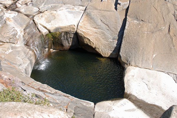 Pool at top of Yosemite Falls, Yosemite National Park, California