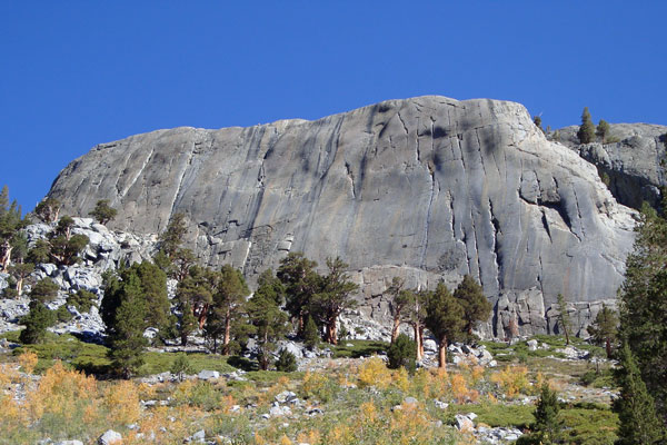 glacier polished granite above Shadow Lake, California