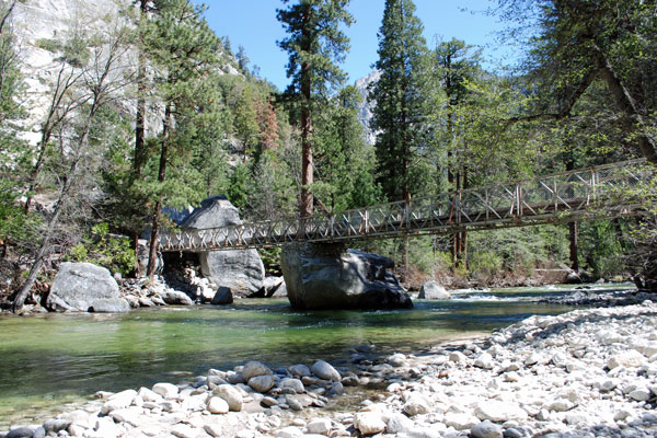 bridge over Kings River at Bubbs Creek, Kings Canyon National Park