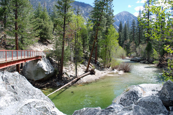 Zumwalt Meadow bridge, Cedar Grove, Kings Canyon National Park, California