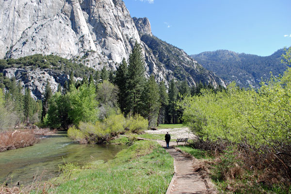 Zumwalt Meadow trail, Cedar Grove, Kings Canyon National Park, California