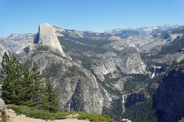 Half Domes, Vernal and Nevada falls, Yosemite National Park, California