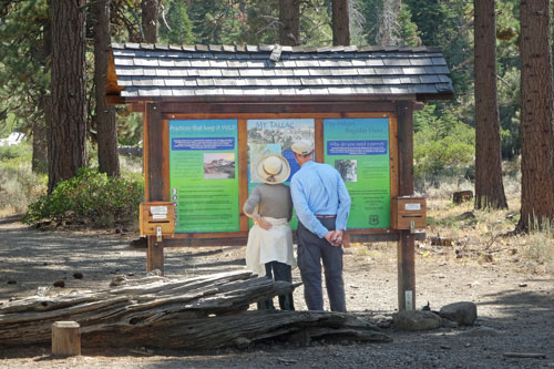 Trailhead for Mount Tallac hike, Lake Tahoe, CA