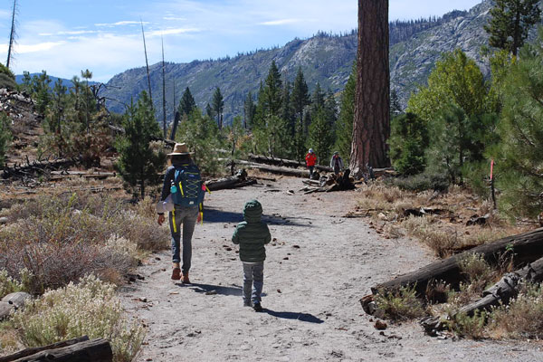 Rainbow Falls Trail, Devils Postpile National Monument, CA